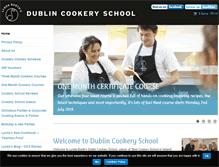 Tablet Screenshot of dublincookeryschool.ie